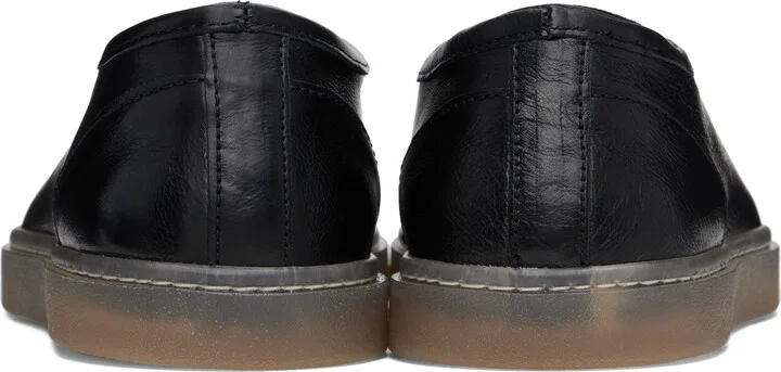 LEMAIRE Black Elastic Linoleum Sneakers - Image 2