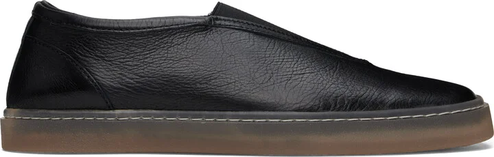 LEMAIRE Black Elastic Linoleum Sneakers