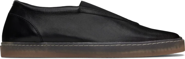 LEMAIRE Black Elastic Linoleum Sneakers