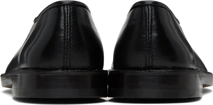 LEMAIRE Black Flat Piped Slippers - Image 2