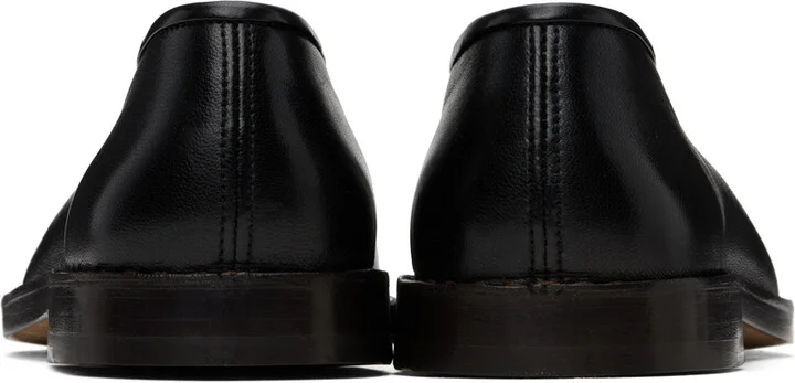 LEMAIRE Black Flat Piped Slippers - Image 2
