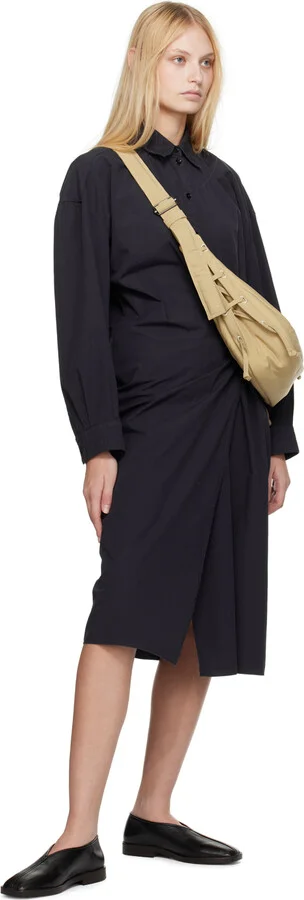 LEMAIRE Black Flat Piped Slippers - Image 5