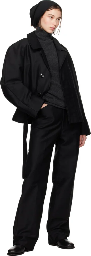 LEMAIRE Black Leather Chelsea Boots - Image 5