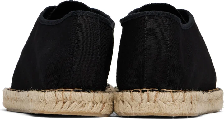 LEMAIRE Black Linoleum Laced Espadrilles - Image 2