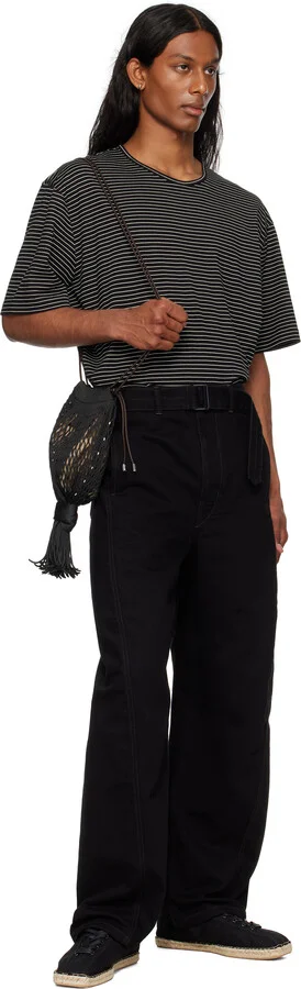 LEMAIRE Black Linoleum Laced Espadrilles - Image 5