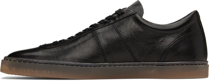 LEMAIRE Black Linoleum Laced Up Sneakers - Image 3