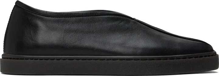 LEMAIRE Black Piped Sneakers