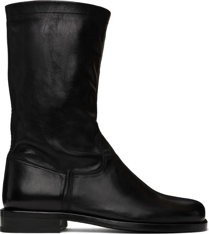 LEMAIRE Black Soft Workwear Boots