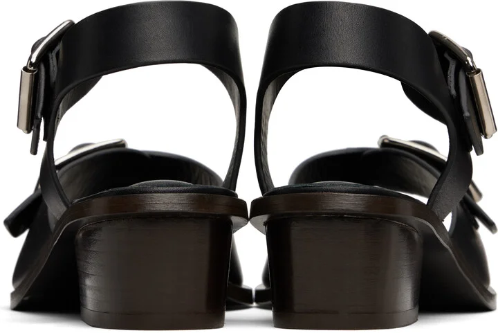 LEMAIRE Black Square 35 Heeled Sandals - Image 2