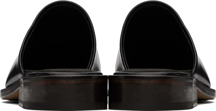 LEMAIRE Black Square Mules - Image 2