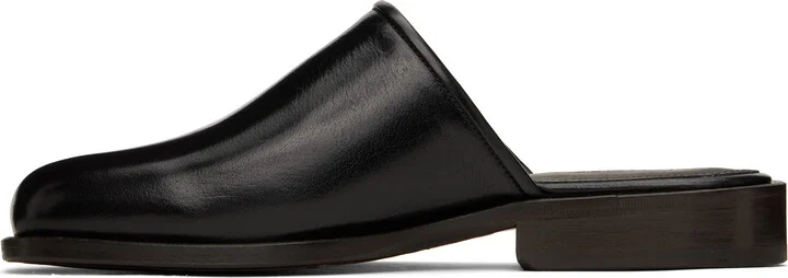 LEMAIRE Black Square Mules - Image 3