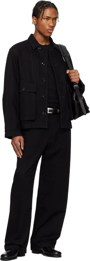LEMAIRE Black Vegetable-Tanned Chelsea Boots - Image 5