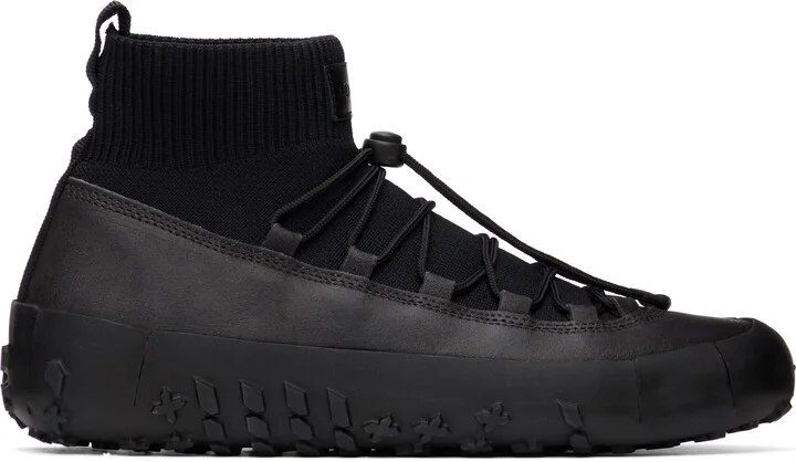 LEMAIRE Black Vibram Wrap On Sneakers