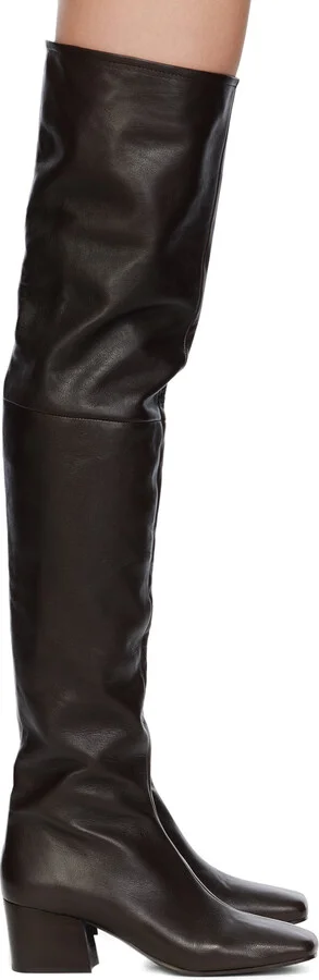 LEMAIRE Brown Leather Boots