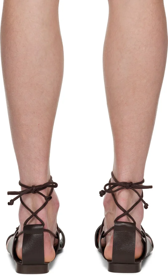 LEMAIRE Brown Opanka Flat Sandals - Image 2