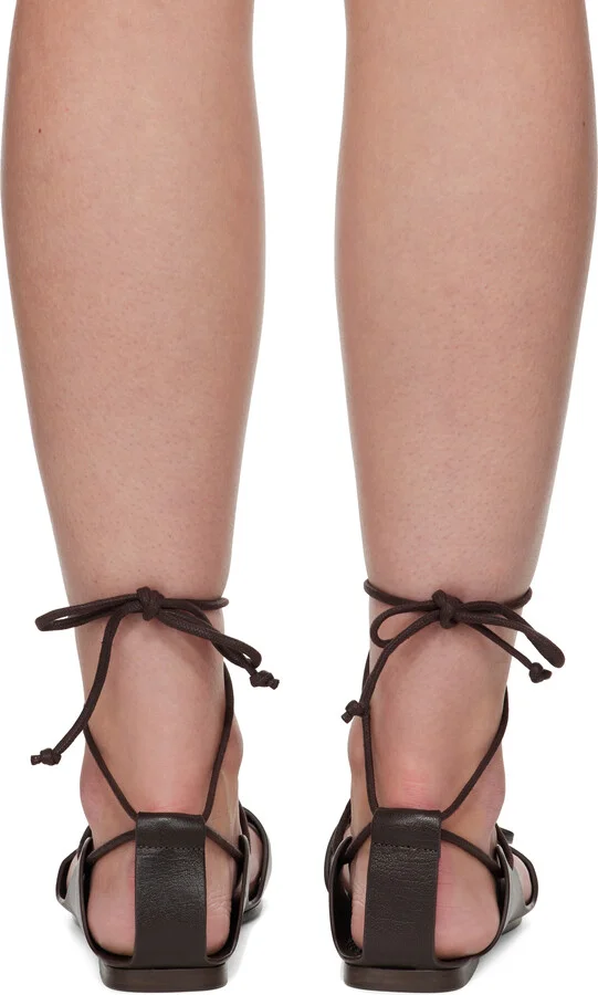 LEMAIRE Brown Opanka Flat Sandals - Image 2