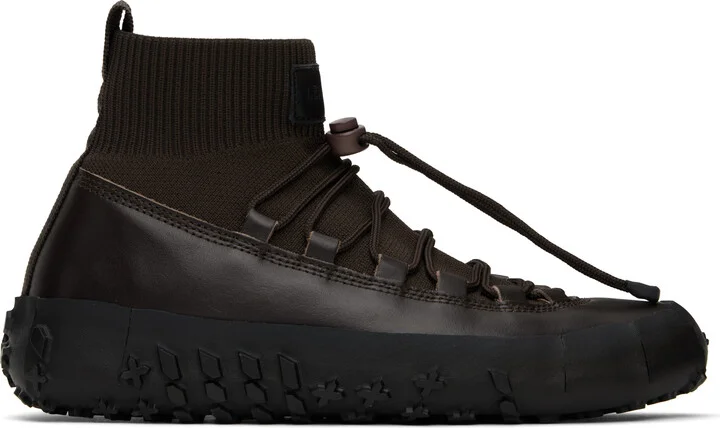 LEMAIRE Brown Vibram Wrap On Sneakers