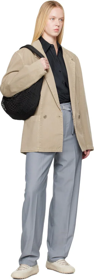 LEMAIRE Gray Vibram Wrap On Sneakers - Image 5