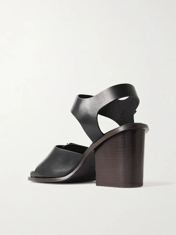 LEMAIRE - Leather Sandals - Black - Image 3