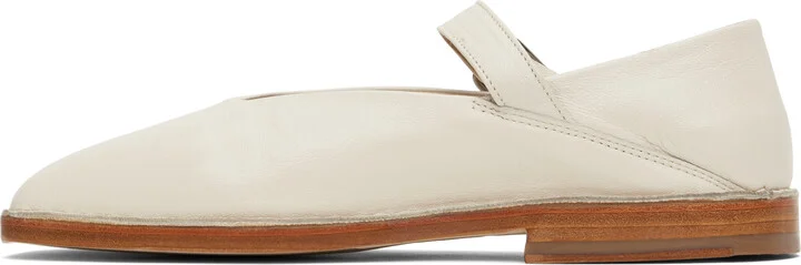 LEMAIRE Off-White Ballerina Loafers - Image 3