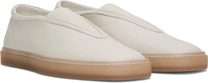 LEMAIRE Off-White Elastic Linoleum Sneakers - Image 4