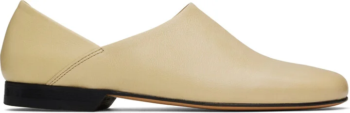 LEMAIRE Off-White Leather Slippers