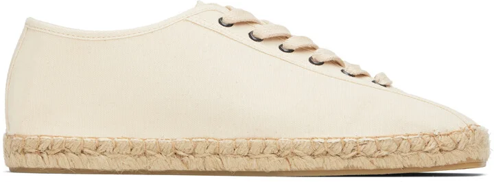 LEMAIRE Off-White Linoleum Laced Espadrilles