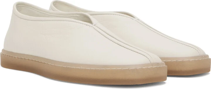 LEMAIRE Off-White Piped Sneakers - Image 4