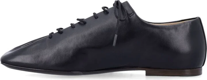 Lemaire Souris Flat Nappa Derbies Black - Image 3