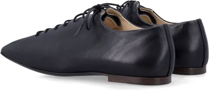 Lemaire Souris Flat Nappa Derbies Black - Image 4