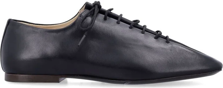 Lemaire Souris Flat Nappa Derbies Black