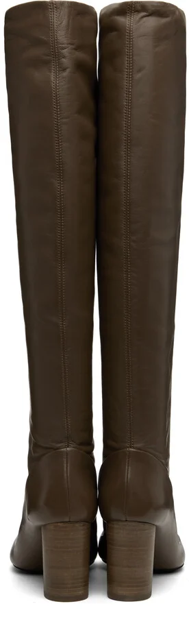 LEMAIRE Taupe Glove Tall Boots - Image 2