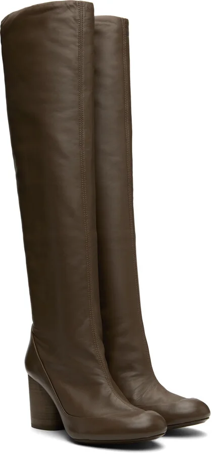 LEMAIRE Taupe Glove Tall Boots - Image 4