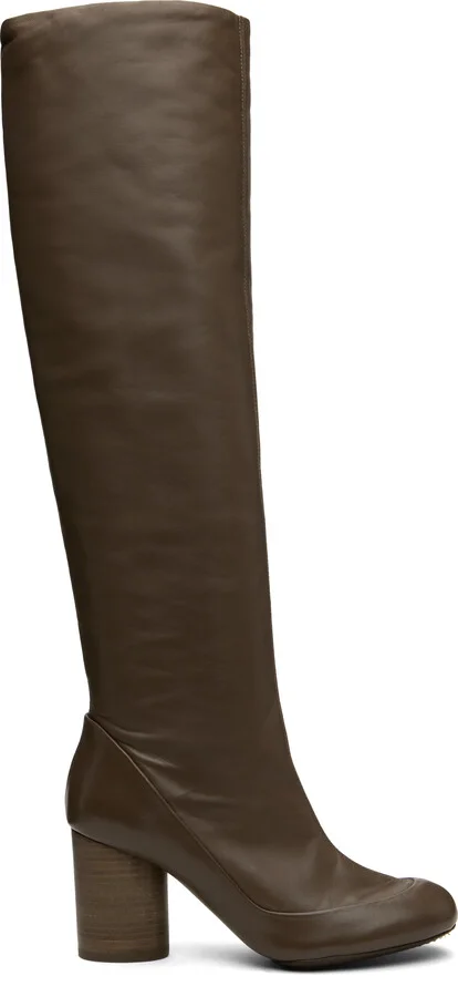 LEMAIRE Taupe Glove Tall Boots