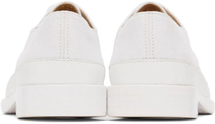 LEMAIRE White Canvas Derbys - Image 4