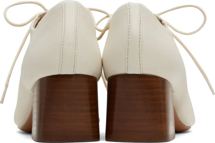 LEMAIRE White Classic Derby Heels - Image 2