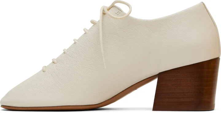 LEMAIRE White Classic Derby Heels - Image 3