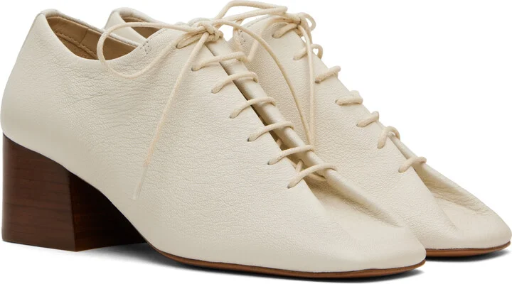 LEMAIRE White Classic Derby Heels - Image 4