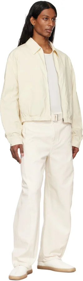 LEMAIRE White Linoleum Piped Loafers - Image 5