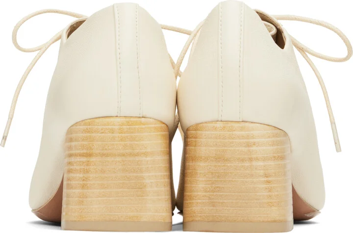 LEMAIRE White Souris Classic 55 Heels - Image 2