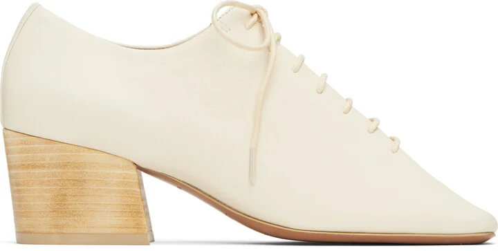 LEMAIRE White Souris Classic 55 Heels