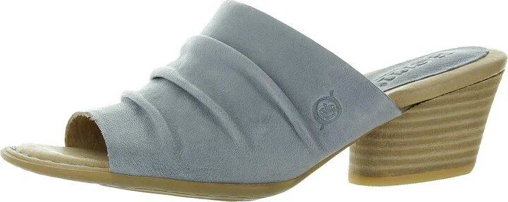 Lemhi Womens Leather Slip On Heels