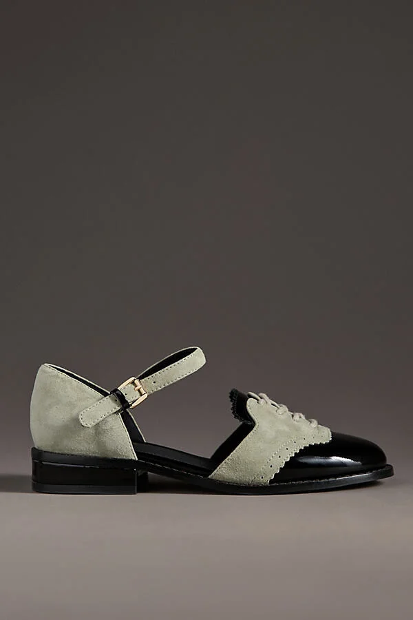 Lemon Ankle-Strap Flats
