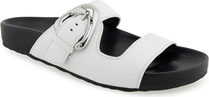Lemon Flatform Slide Sandal