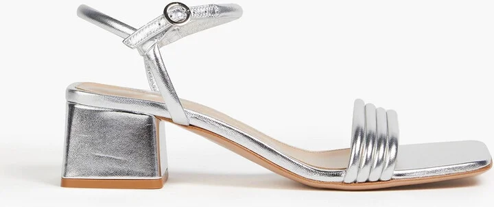 Lena 45 metallic leather sandals