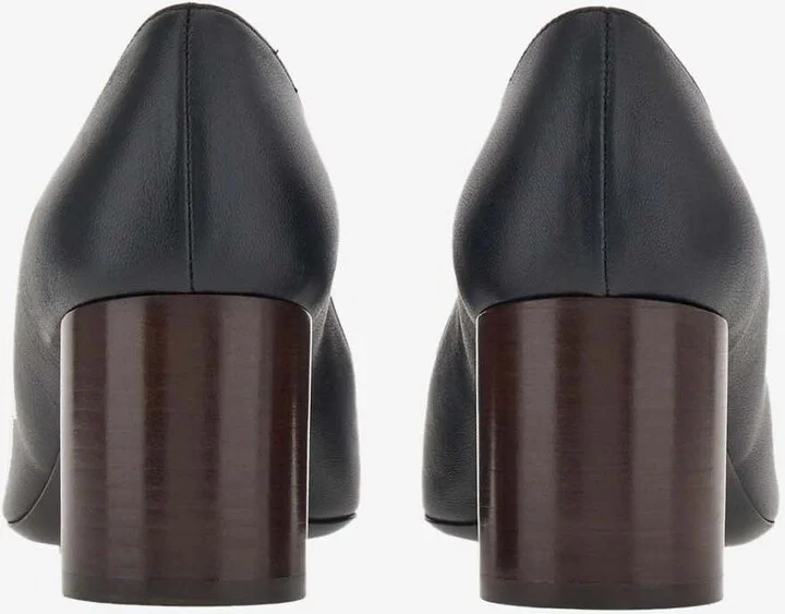 Lena 60 Double-Bow Nappa Leather Pumps - Image 2