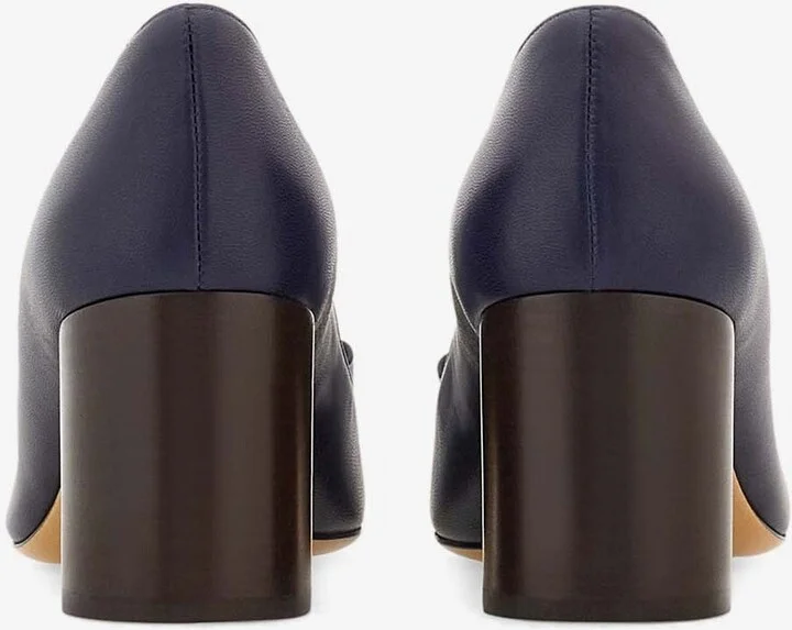 Lena 60 Double-Bow Nappa Leather Pumps - Image 2