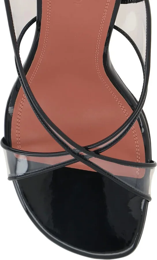 Lena 90MM patent-leather slingback sandals - Image 4