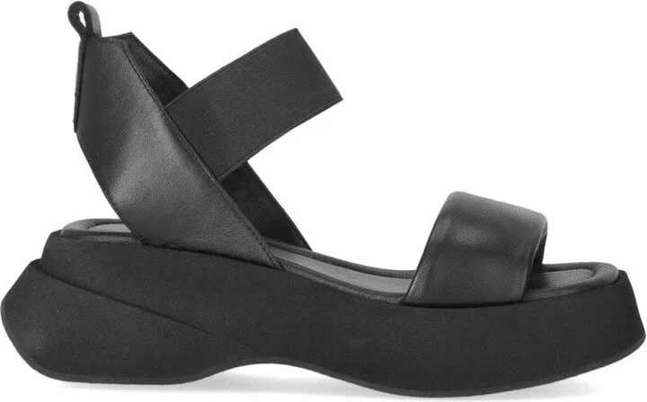 Lena Black Platform Sandal