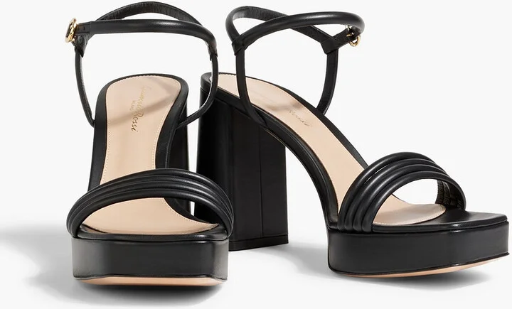 Lena leather platform sandals - Image 2